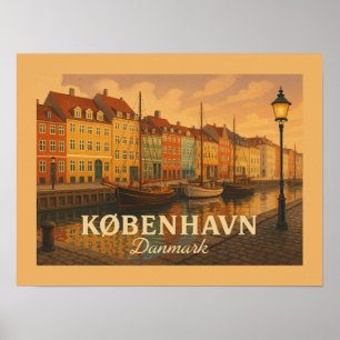 København Nyhavn Haven Poster