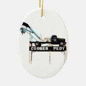 Kober Pedy, Opal Capital of the World Keramisch Ornament (Achterkant)