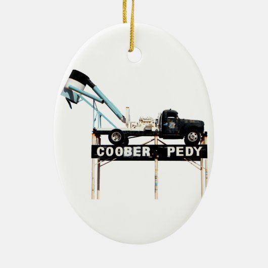 Kober Pedy, Opal Capital of the World Keramisch Ornament (Achterkant)