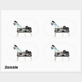 Kober Pedy, Opal Capital of the World Ovale Sticker (Vel)