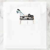 Kober Pedy, Opal Capital of the World Ovale Sticker (Tas)