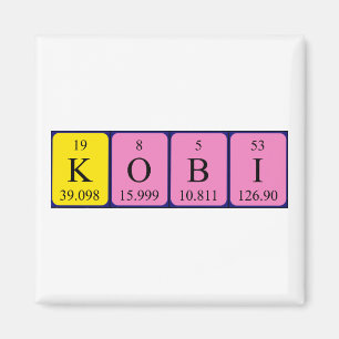 Kobi periodieke lijstnaam magneet