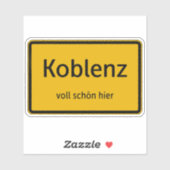 Koblenz Aufkleber Sticker Autoaufkleber (Vel)
