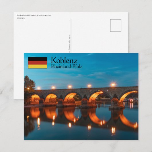 Koblenz Duitsland Briefkaart (Voorkant / Achterkant)