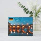 Koblenz Duitsland Briefkaart (Staand voorkant)