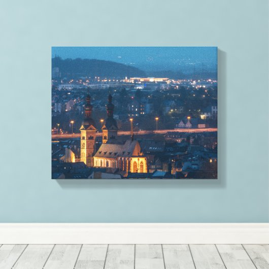 Koblenz Duitsland Canvas Afdruk (Insitu (Houten vloer))