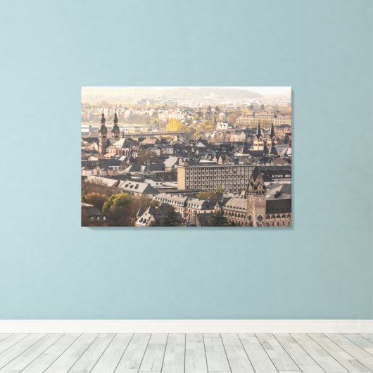 Koblenz Duitsland Canvas Afdruk (Insitu (Houten vloer))