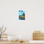 Koblenz Duitsland Kunst Vintage Reizen Illustratie Poster (Keuken)