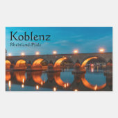 Koblenz Duitsland Rechthoekige Sticker (Voorkant)