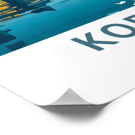 Koblenz Duitsland Reisprint Poster (Hoek)