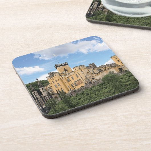 Koblenz, Duitsland, Stolzenfels Castle, Schloss Bier Onderzetter (Linkerzijde)