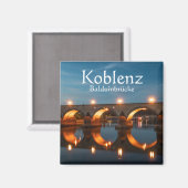 Koblenz Germany Souvenir Magneet (Voorkant / Achterkant)