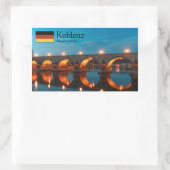 Koblenz Germany Souvenir Rechthoekige Sticker (Tas)