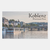 Koblenz Germany Souvenir Rechthoekige Sticker (Voorkant)