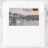 Koblenz Germany Souvenir Rechthoekige Sticker (Tas)