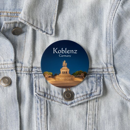 Koblenz Germany Souvenir Ronde Button 7,6 Cm (In situ)
