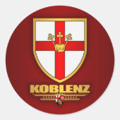 Koblenz Ronde Sticker (Voorkant)