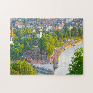 Koblenz Stad Duitsland. Legpuzzel