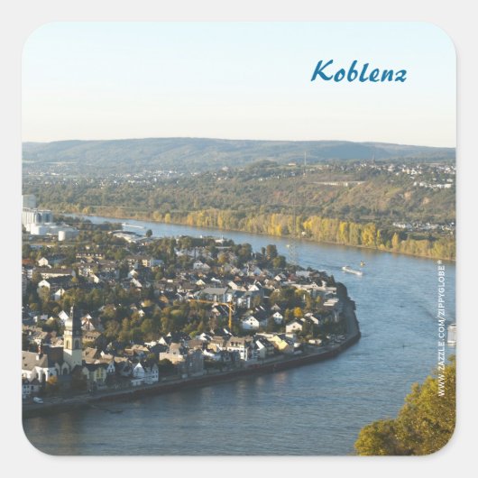 Koblenz Vierkante Sticker (Voorkant)