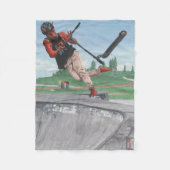 Kobold Kick Scooter Fantasy Art Fleece Deken (Voorkant)