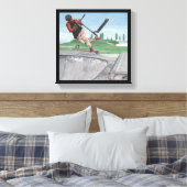 Kobold Kick Scooter Sport Fantasy Canvas Afdrukken (Insitu (Slaapkamer))