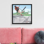 Kobold Kick Scooter Sport Fantasy Canvas Afdrukken (Insitu (Woonkamer))