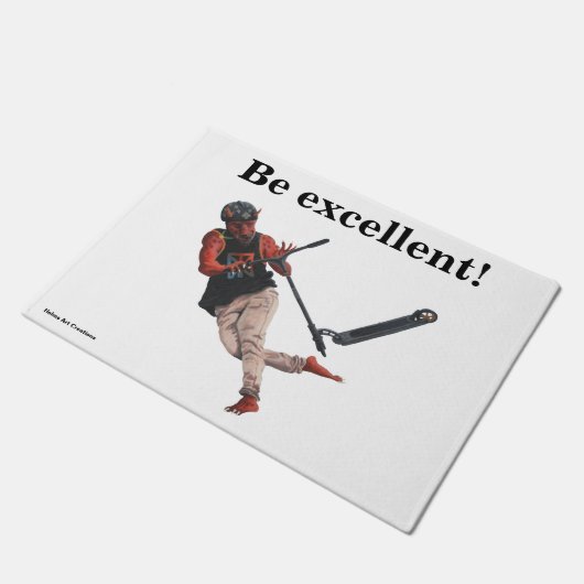 Kobold Kick Scooter Tricks Fantasy Art Deur Mat (Schuin)