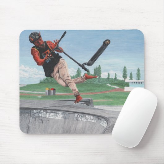 Kobold Kick Scooter Tricks Fantasy Art Mousepad Muismat (Met muis)