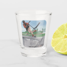 Kobold Kick Scooter Tricks Fantasy Art Shot Glass Glas
