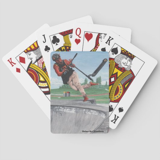 Kobold Kick Scooter Tricks Fantasy-speelkaarten Pokerkaarten (Achterkant)
