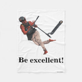 Kobold Scooter Tricks Fantasy Art Fleece Deken