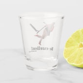 Kobold Scooter Tricks Fantasy Art Shot Glass Glas (Achterkant)