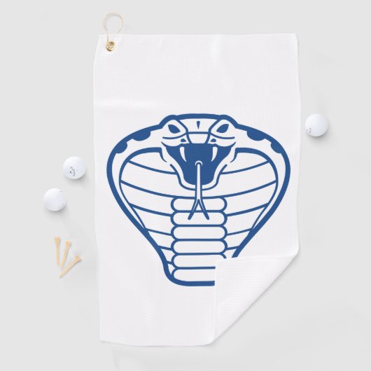 Kobra Snake Blue venomous animals Boa Golfhanddoek (Insitu)