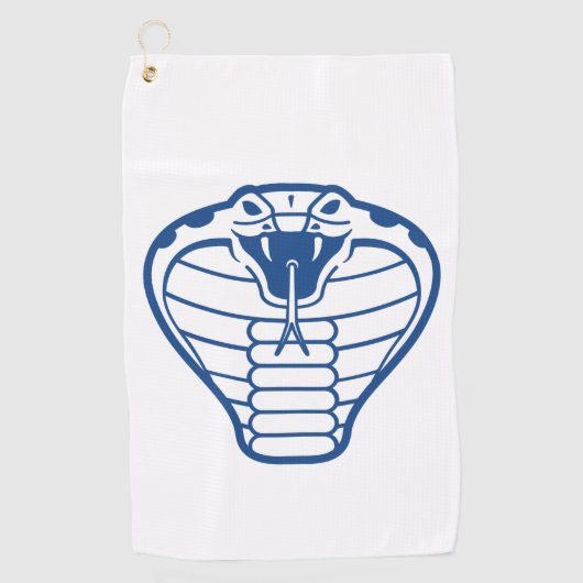 Kobra Snake Blue venomous animals Boa Golfhanddoek (Voorkant)