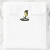 Kobra-Stickers Ronde Sticker (Tas)