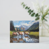 Kobuk Valley Caribou Herd Alaska Art Briefkaart (Staand voorkant)