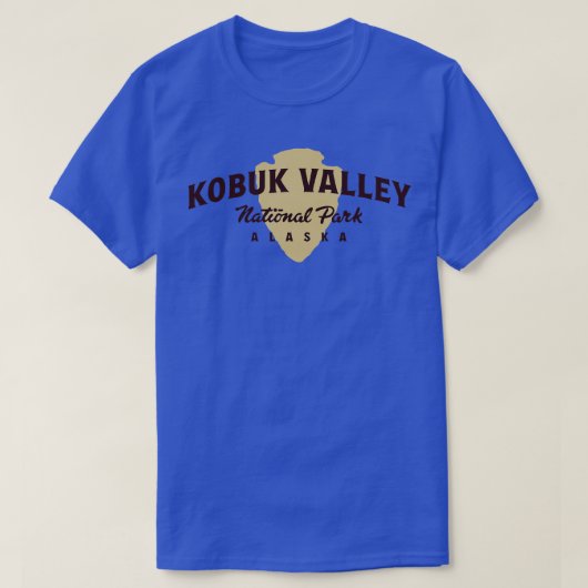 Kobuk Valley National Park Arched Tekst Bruin T-shirt (Design voorkant)