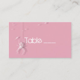 Kobwebben en witte Kaart Plaatskaartje