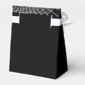 Kobwebben en witte spinnen bedankdoosjes (Achterkant)