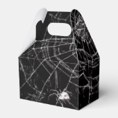 Kobwebben en witte spinnen bedankdoosjes (Achterkant)