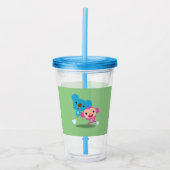 Koby en Momo Tumbler Green Acryl Drinkbeker (Voorkant)