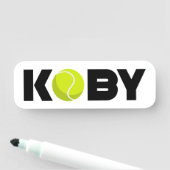 Koby Tennis Name Tag (In situ)