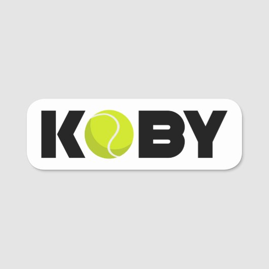 Koby Tennis Name Tag (Voorkant)