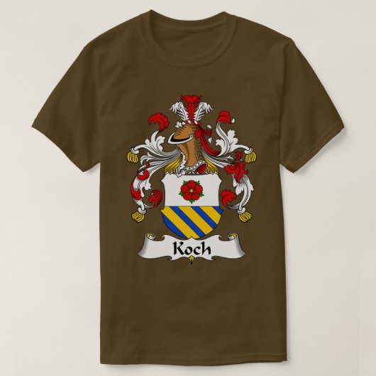 Koch coat van de gezinscrest van de wapenindustrie t-shirt (Design voorkant)