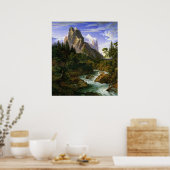 Koch - Das Wetterhorn von der Rosenlaui aus, 1824 Poster (Keuken)