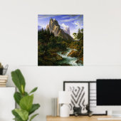 Koch - Das Wetterhorn von der Rosenlaui aus, 1824 Poster (Thuiskantoor)