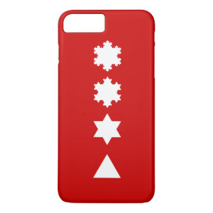Koch Snowflakes iPhone 8/7 Plus Hoesje