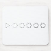 Koch Snowflakes Muismat (Voorkant)