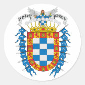 Kochabamba-wapenmantel (Bolivia) Ronde Sticker (Voorkant)