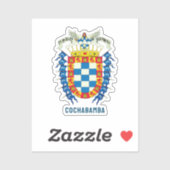 Kochabamba-wapenmantel (Bolivia) Sticker (Vel)